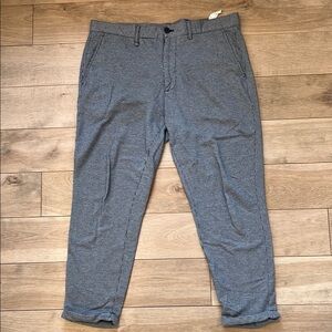Zara Gray Chinos Cotton Blend Relaxed Fit